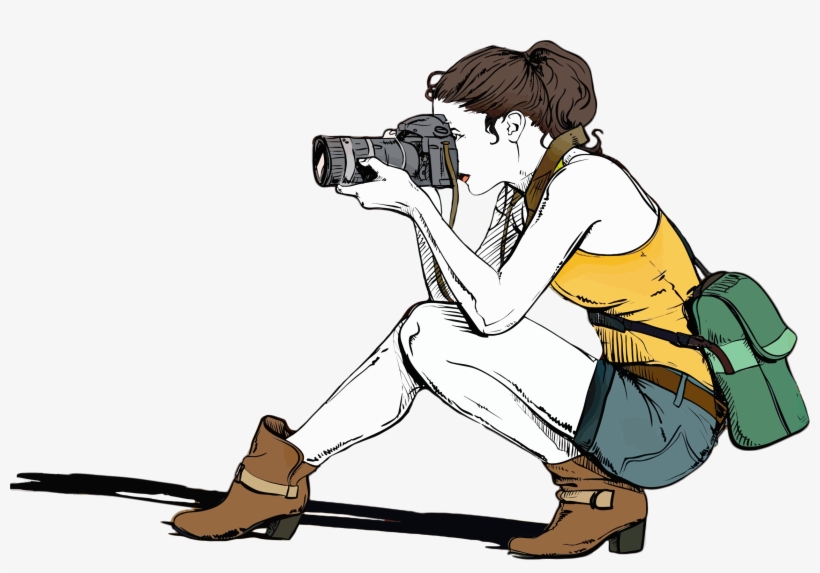 This Free Icons Png Design Of Female Photographer, transparent png #500880