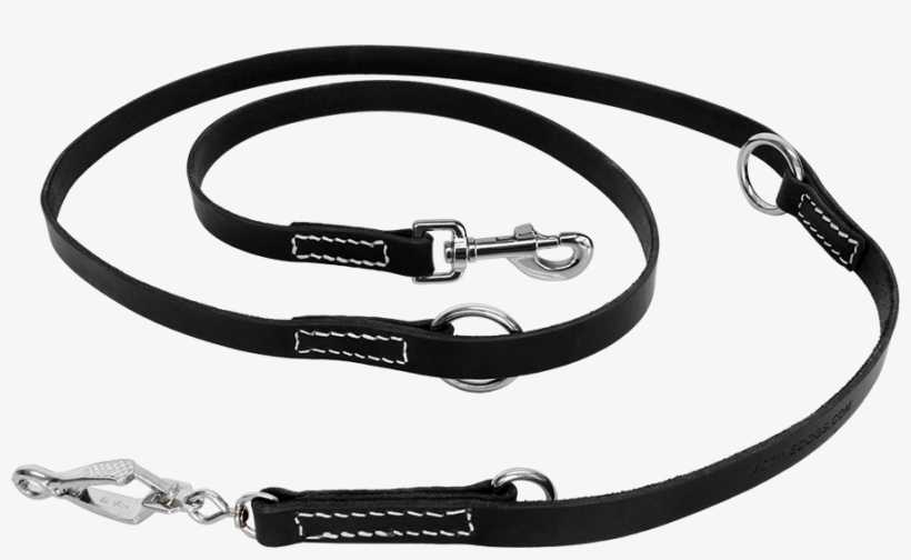 Hands Free Leather Dog Leash 7', transparent png #501400