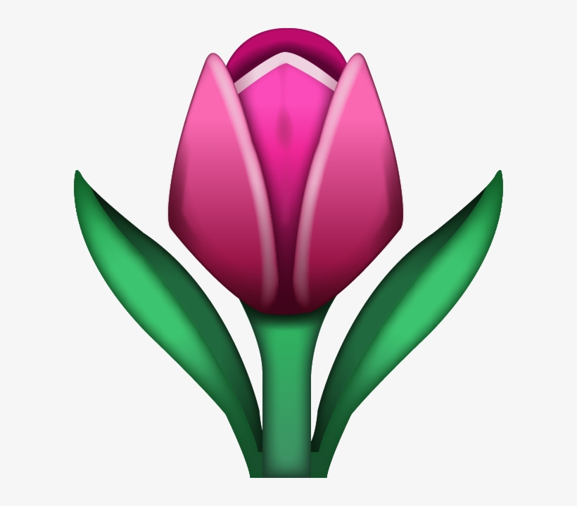 Download Ai File - Tulip Emoji, transparent png #501471