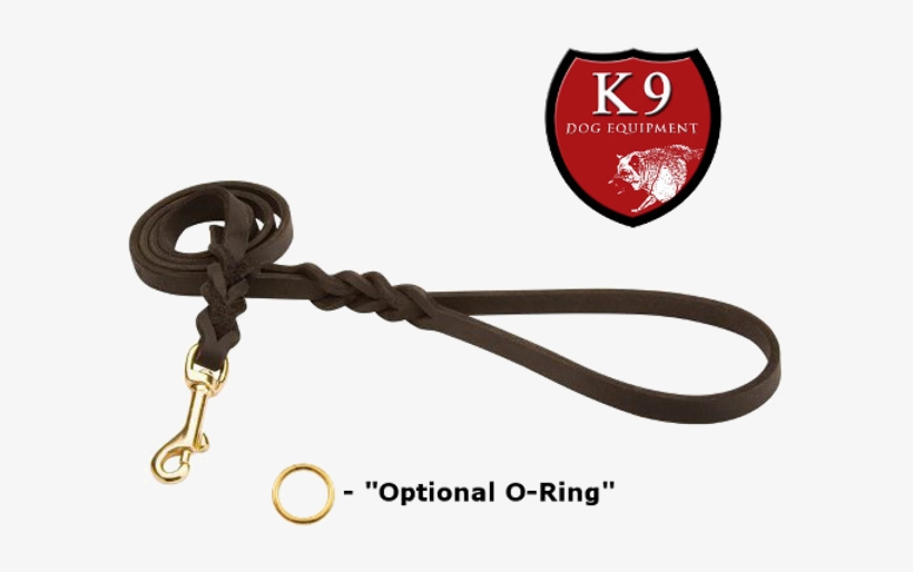 Braided Leather Dog Leash - Leash, transparent png #501539