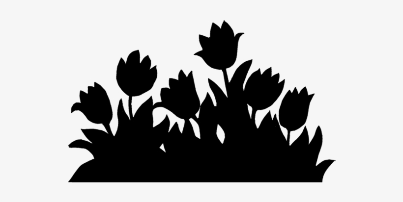 The Legend Of The Bed Of Tulips - Silhouettes Parterre De Fleurs, transparent png #502280