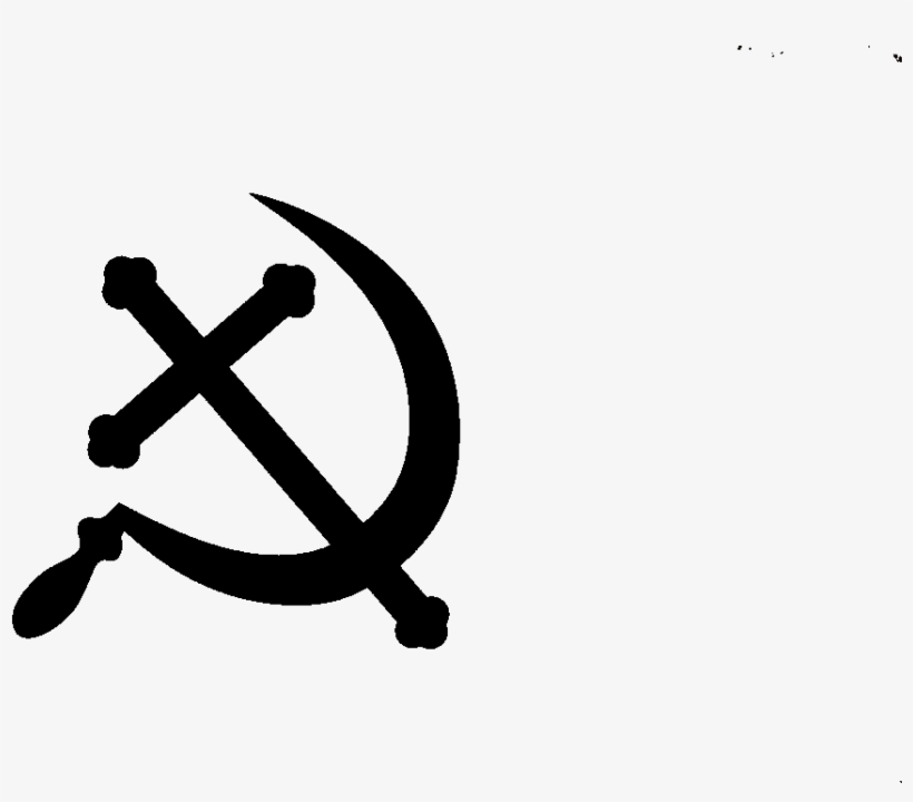 Christian Communism - Hammer And Sickle Black, transparent png #502282