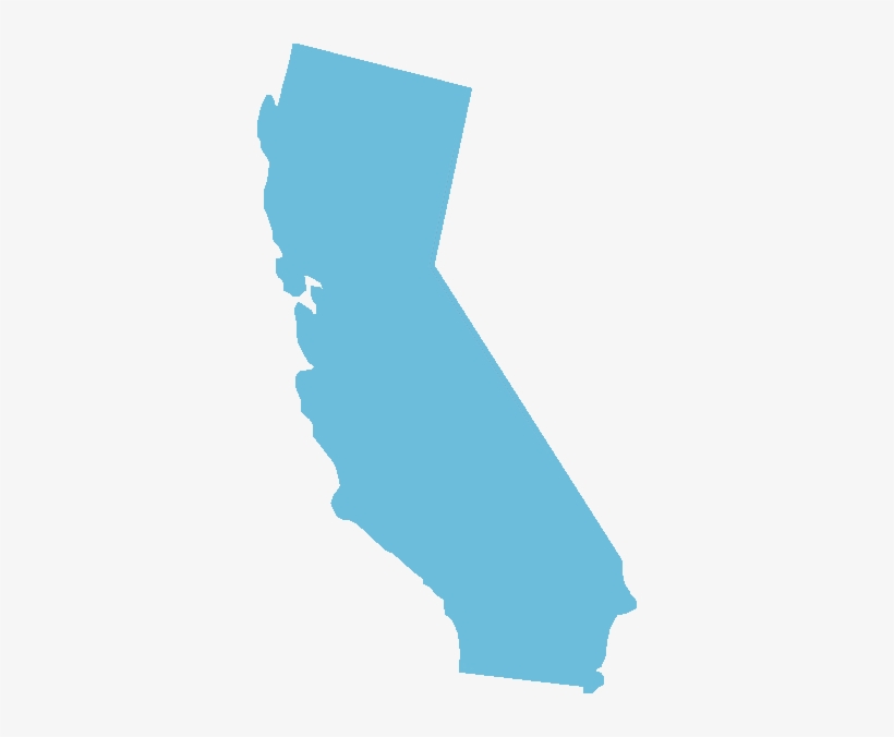 Transparent Ca Outline - California State Outline Blue, transparent png #502372