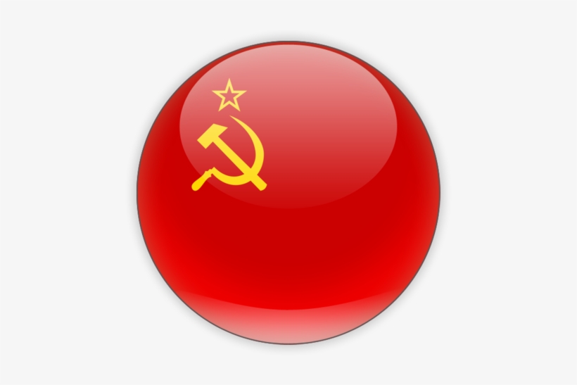 Vector Freeuse Download Pin Transparent Communist - Soviet Union Flag Round, transparent png #502393