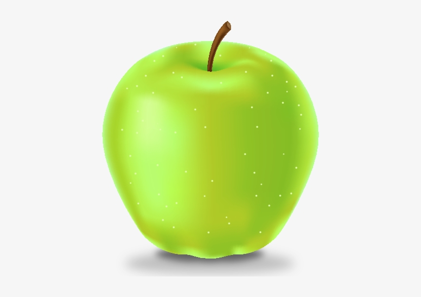 Clip Art Download Green Apple Icon Fruits Svg Public - Green Apple Vector Png, transparent png #502418