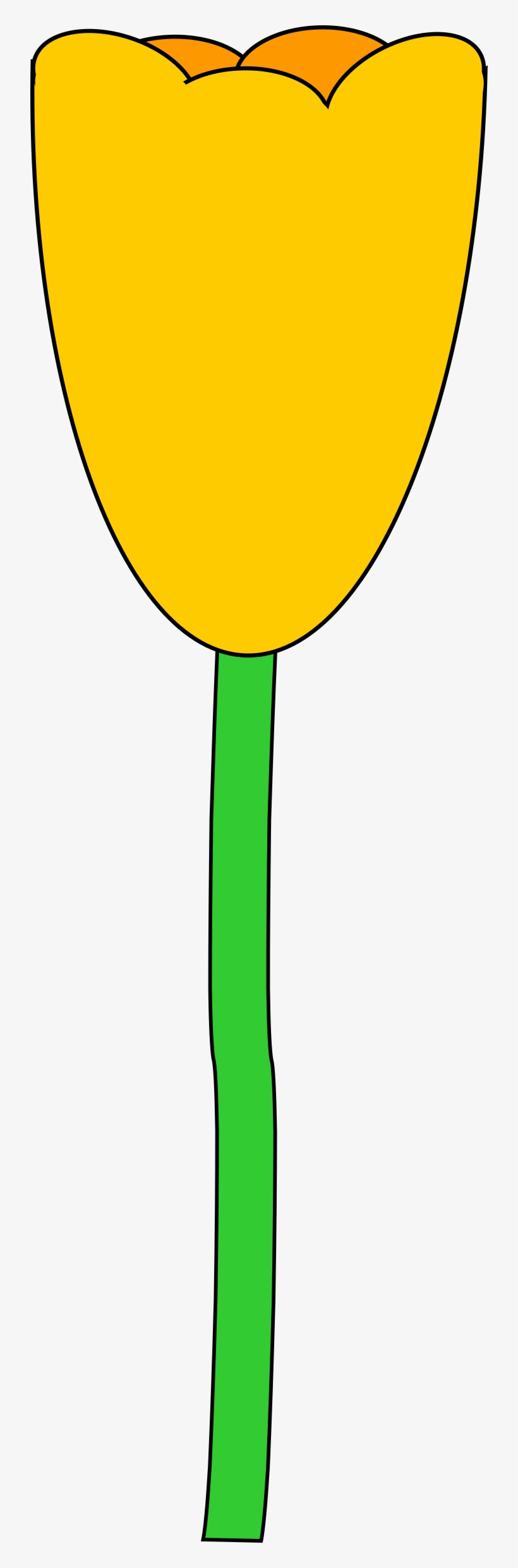 This Free Icons Png Design Of Yellow Tulip, transparent png #502674