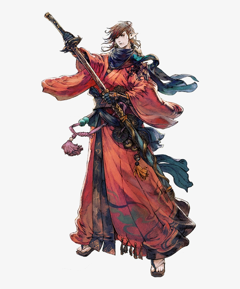 Robes Drawing Samurai - Final Fantasy Samurai, transparent png #503105