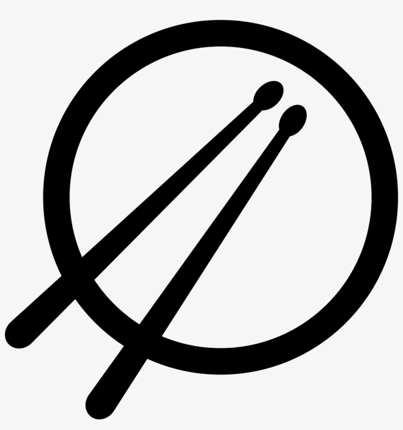 Drum And Drumsticks Top View Comments - Drums Logo Rock Band - Free