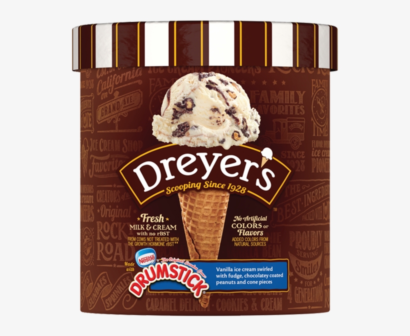 Nestlé® Drumstick® Sundae Cone - Dreyer's Mint Ice Cream, transparent png #503557