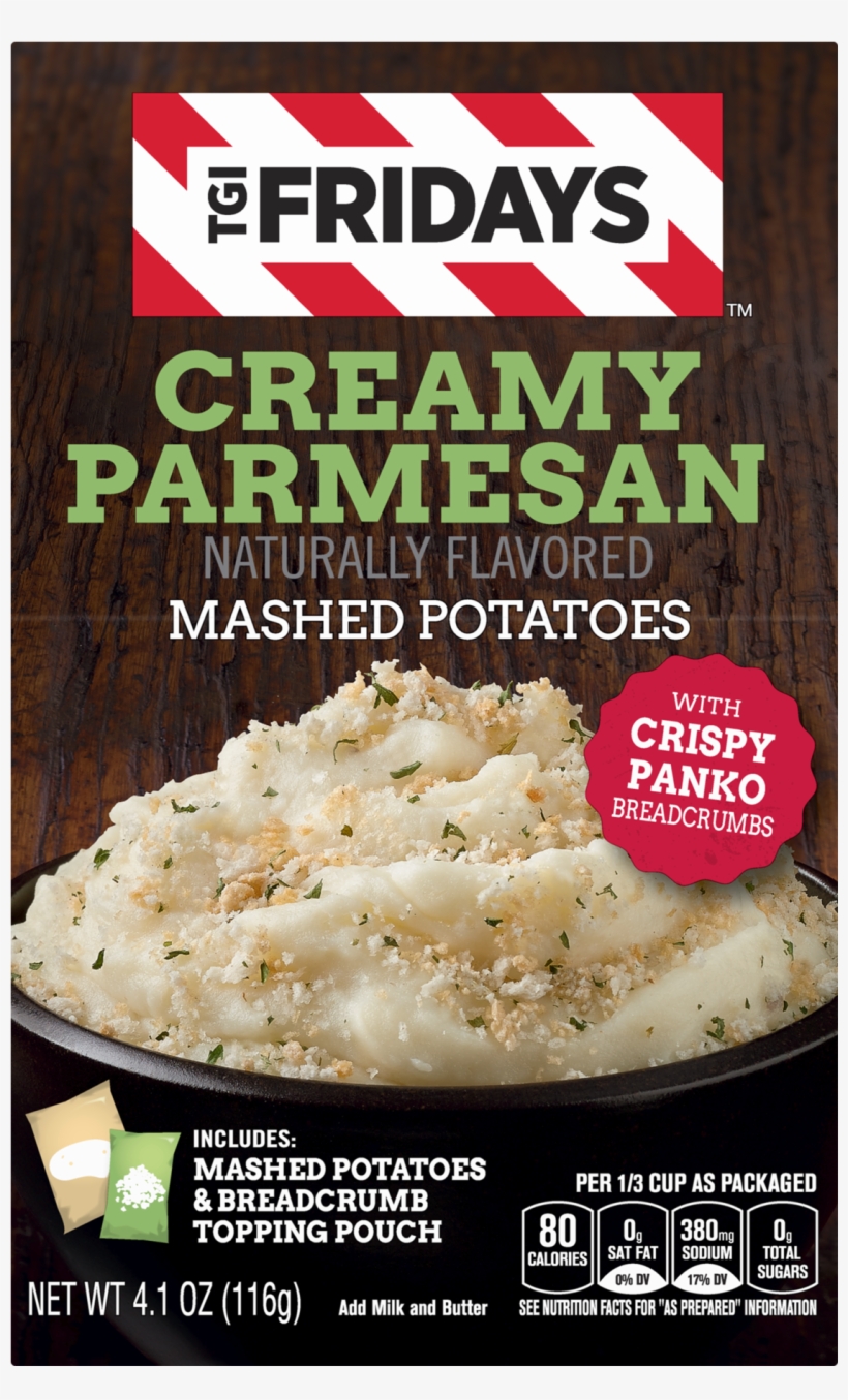Tgi Fridays Creamy Parmesan Mashed Potatoes 4.1 Oz., transparent png #503743