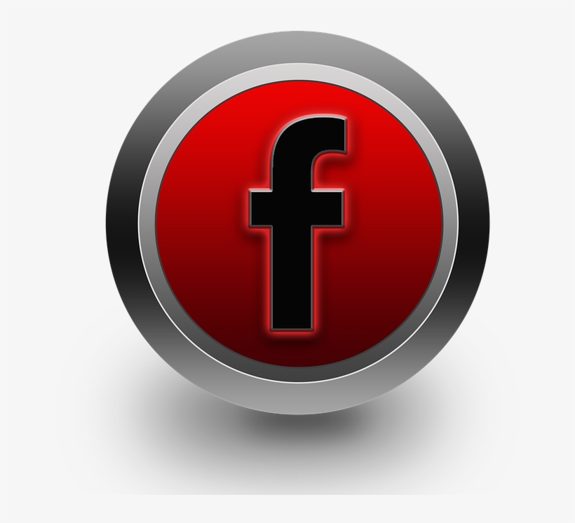 Logo, Facebook - Transparent Red Facebook Icon, transparent png #503896