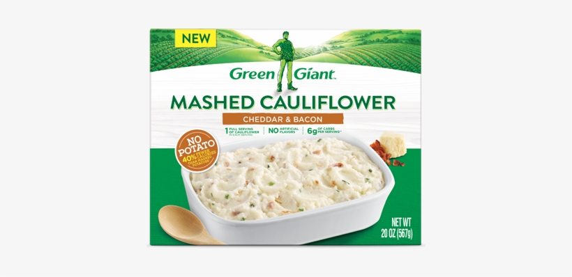 Product 1039product 1038gg Mashed Cauliflower Cheddar - Green Giant Cauliflower Mashed Potatoes, transparent png #504067