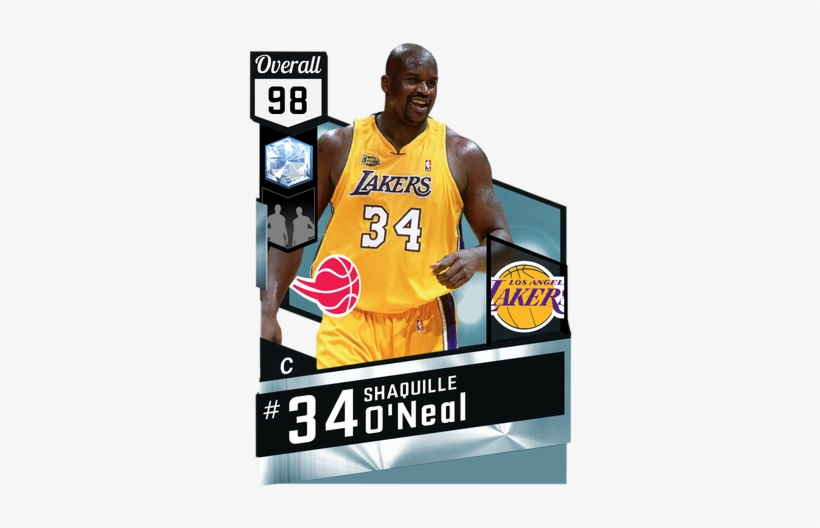 '01 Shaquille O'neal Diamond Card - Reggie Miller Nba 2k17, transparent png #504083