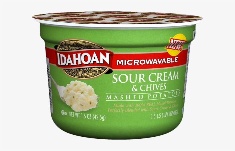 17 0213 Sour Cream Mashed Cup - Idahoan Foods Idahoan Sour Cream & Chive Potato, transparent png #504174