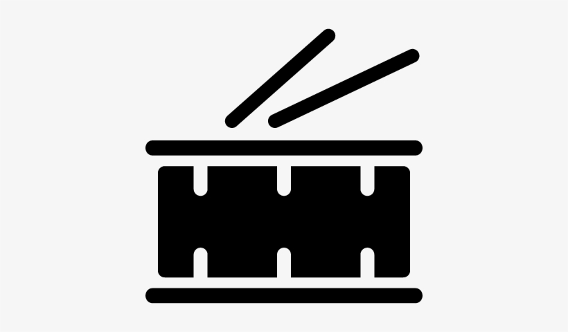Drum With Drumsticks Vector - Musical Instrument, transparent png #504239
