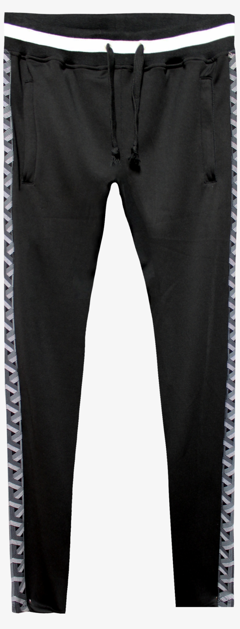 Image Of Pattern Track Pants - Trousers, transparent png #504407