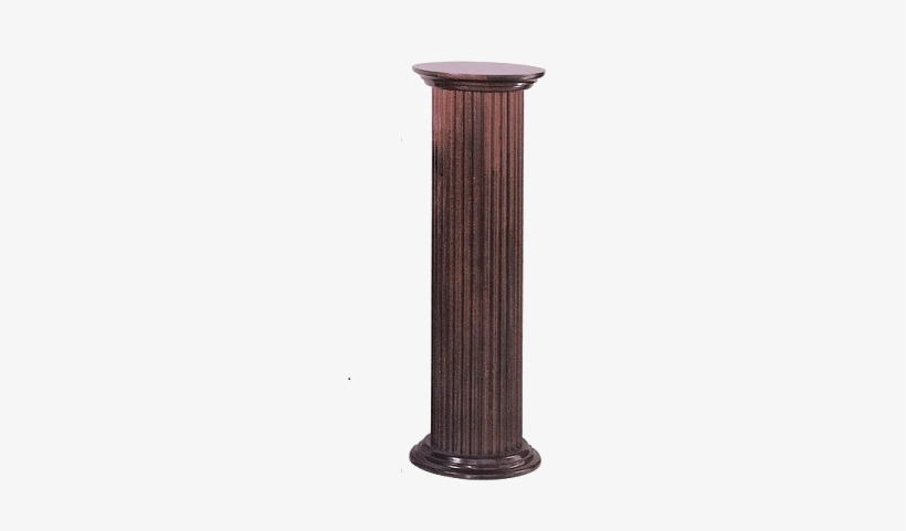 Pedestal Png Transparent - 36 Fluted Wood Pedestal, transparent png #504473