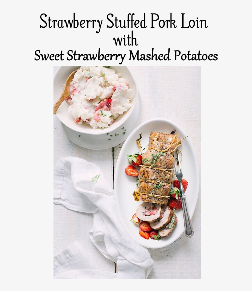 Strawberry Stuffed Pork Loin Sweet Strawberry Mashed - Superfood, transparent png #504475