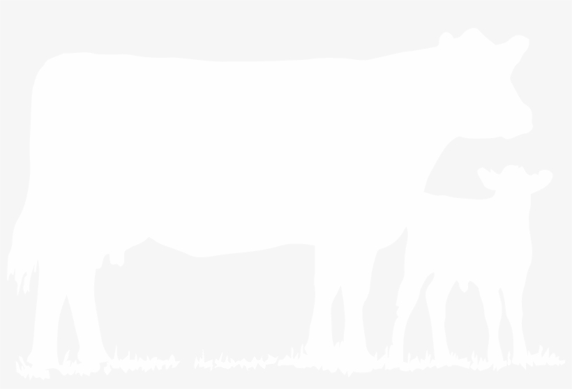 Briarose Farm - White Cow Silhouette, transparent png #504666