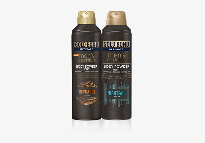 Men's Essentials Body Powder Spray - Gold Bond Ultimate Men 's Essentials Cuerpo Polvo Aerosol,, transparent png #504710