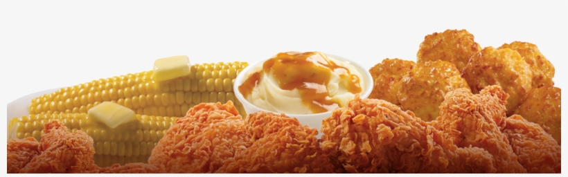 Church's Buttery Corn, Friend Chicken, Mash Potatoes - Mashed Potatoes And Gravy, transparent png #504733