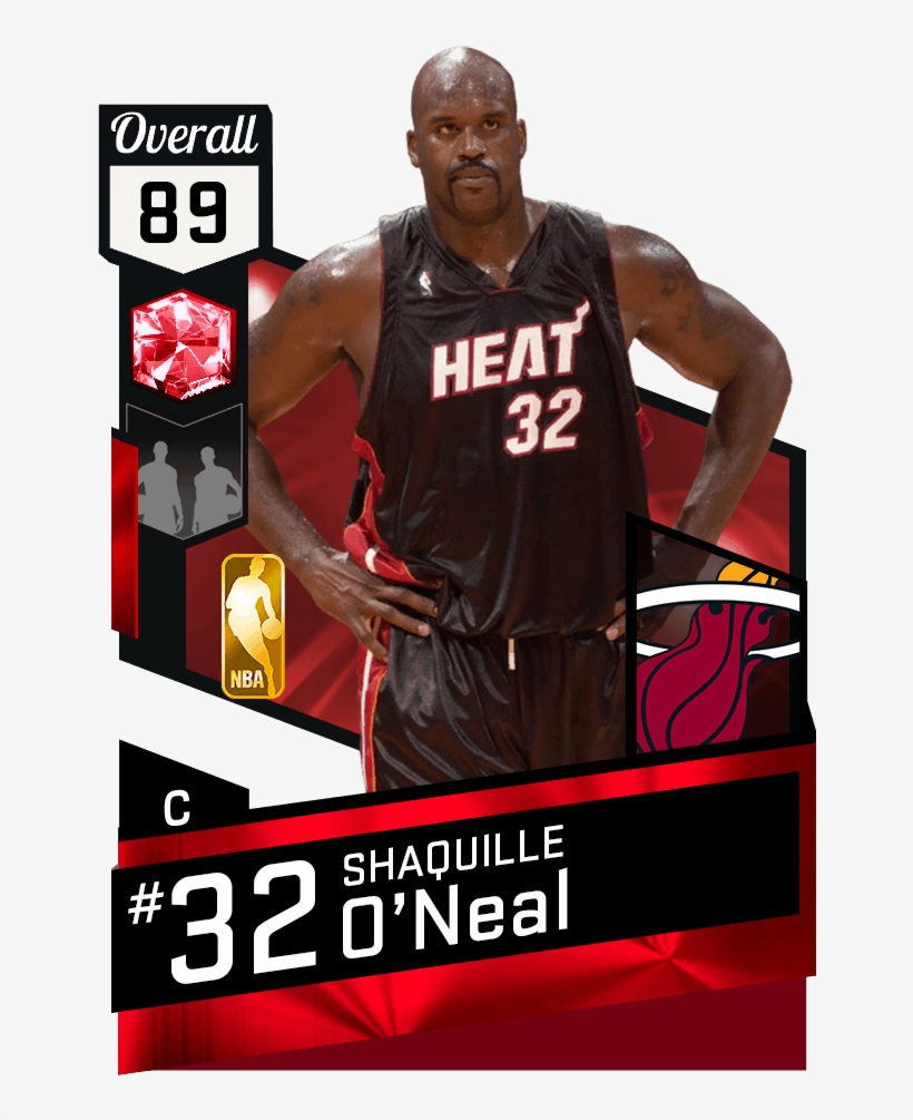 '06 Shaquille O'neal Ruby Card - Best 2k 17 Myteam Uniforms, transparent png #504777
