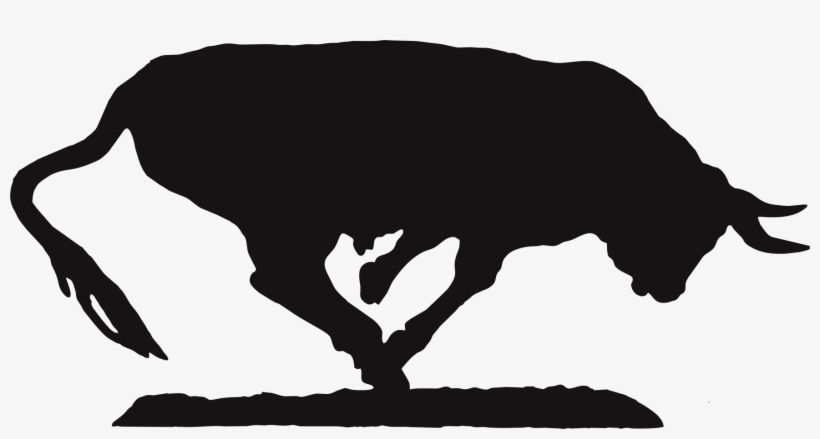 Bull Png Silhouette Svg Freeuse Download - Silhouette Png Bull, transparent png #504901