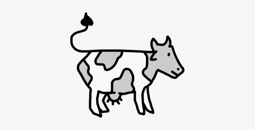 Beef Cattle Dairy Cattle Drawing Cartoon - Cattle Egret And Cow Drawing, transparent png #504969
