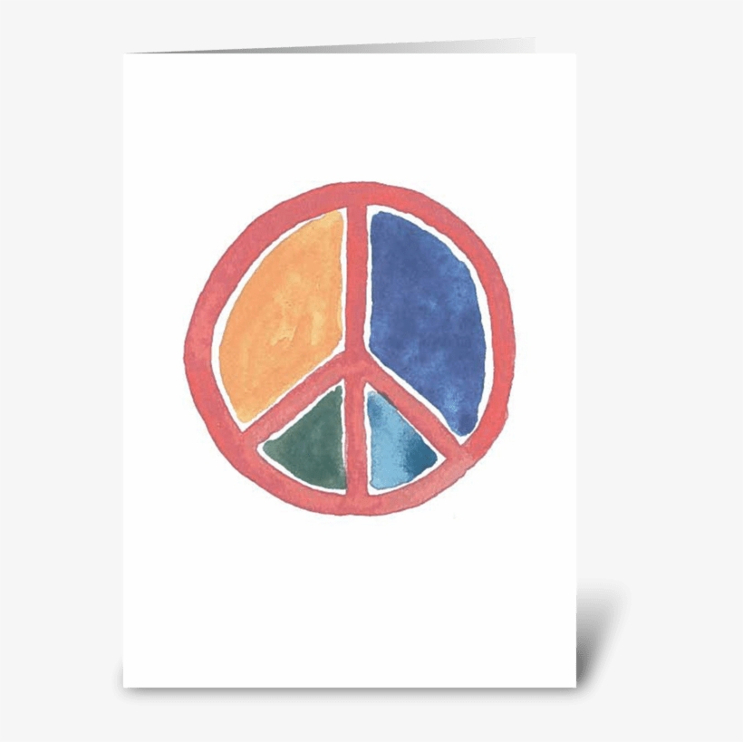Peace Sign Greeting Card - Peace Symbols, transparent png #505085