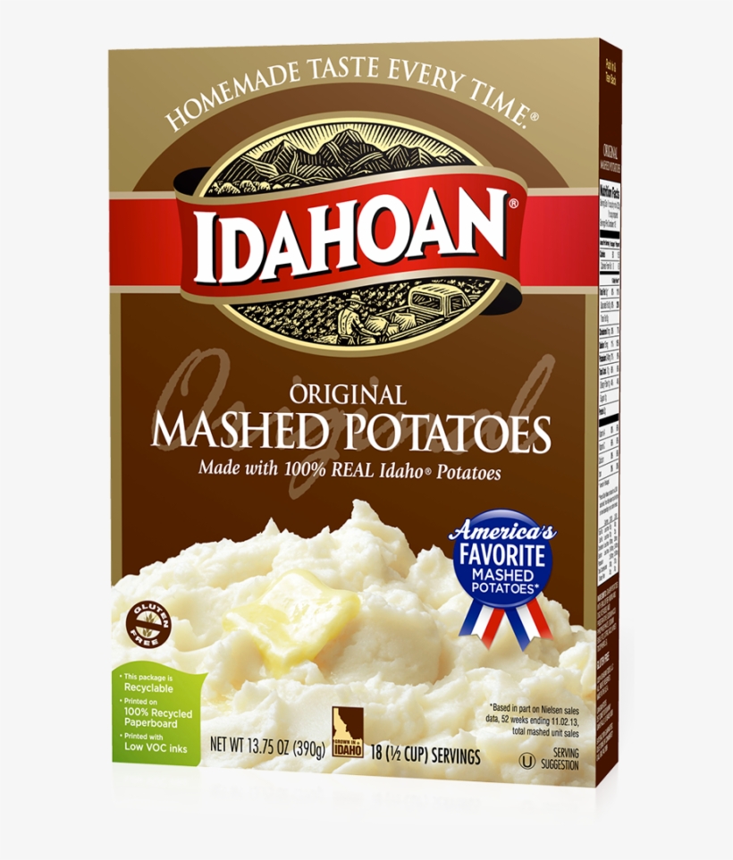 Original Mashed - Idahoan Original Mashed Potatoes 13.75, transparent png #505338