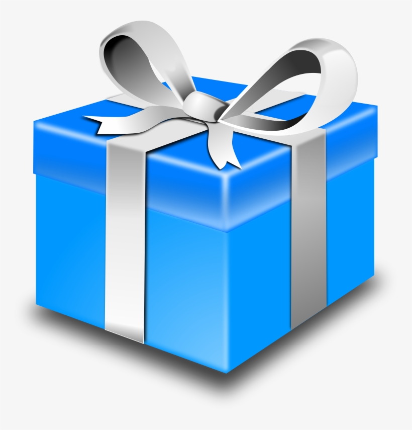 Imagen De Regalo Png - Embrulho De Presente Azul, transparent png #505517