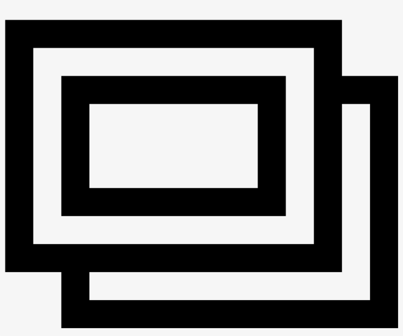 This Icon Is Of Two Squares Placed Over Each Other - Ciar Empresa Constructora, transparent png #505566