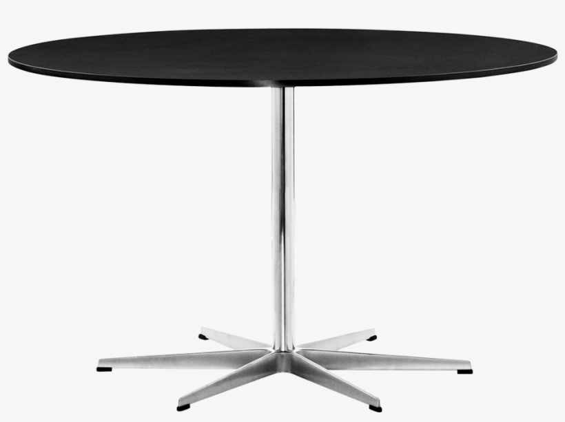 Table Series Piet Hein Black Laminate - Circular Dining Table - 6-star Base By Republic Of, transparent png #505883
