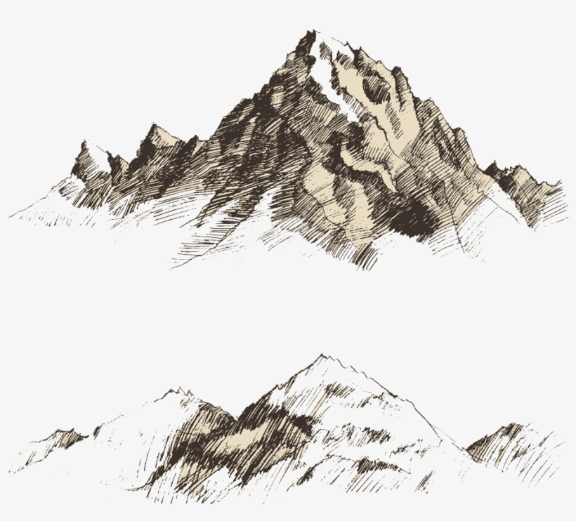 Clip Library Stock China Drawing Scenery - Sketch Mountain, transparent png #506440