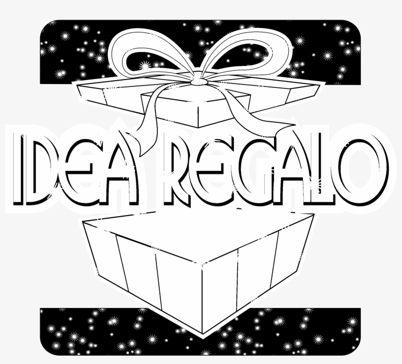 Idea Regalo Logo Black And White - Regalos, transparent png #506519