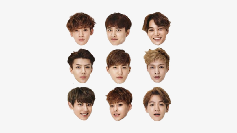 Exo Sehun Kyungsoo Chen Baekhyun Xiumin - Monsta X Stickers Png, transparent png #506668