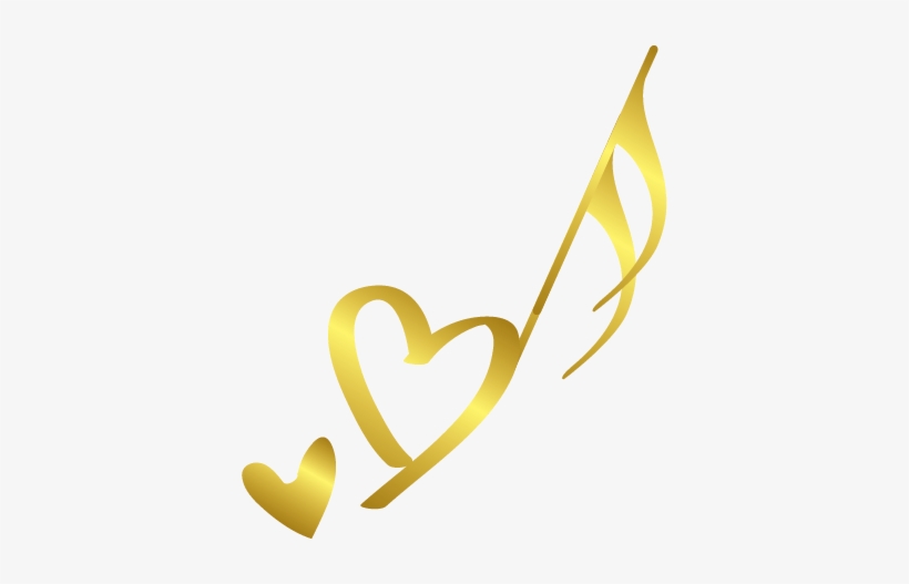 Music Notes Gold Png - Transparent Gold Music Notes, transparent png #506684