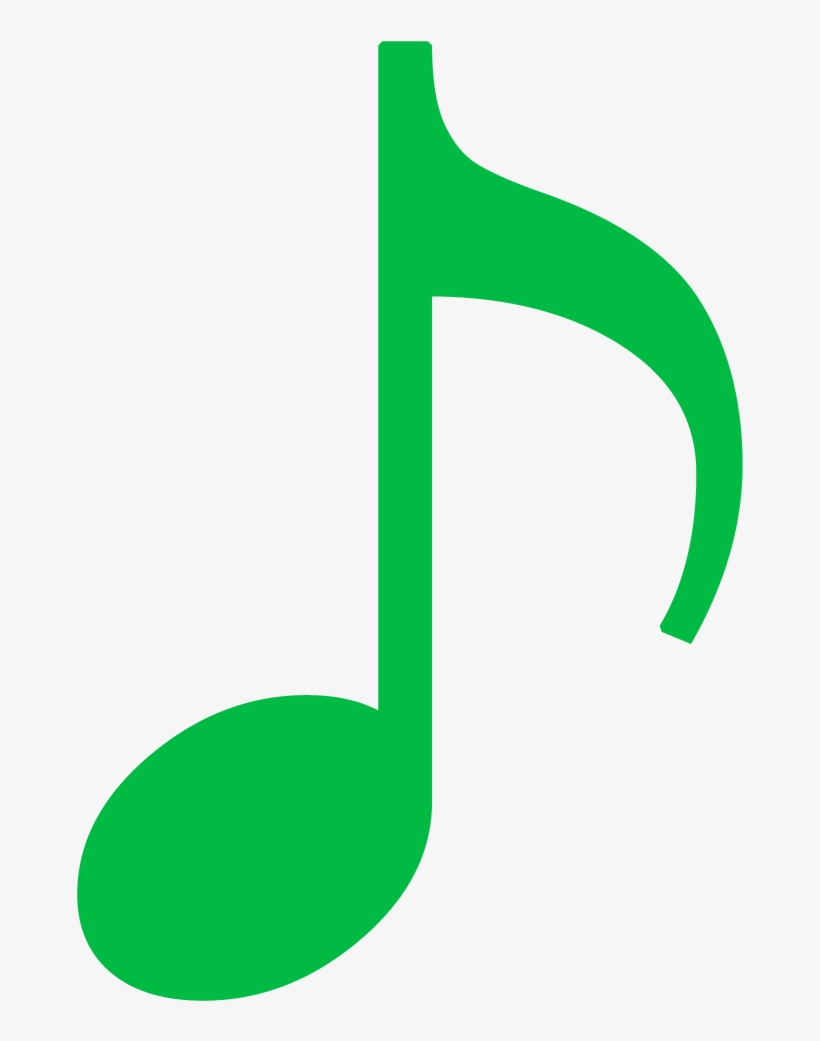 Music Notes No Background - Musical Notes Colour Green, transparent png #506771