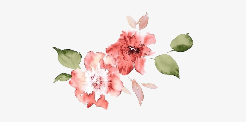 Layouts, Transparent, And Asianfanfics Image - Watercolor Flowers, transparent png #506952