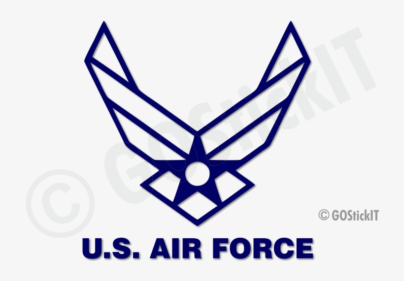 Us Air Force Logo Png Picture Transparent Library - Air Force Wings Decal, transparent png #507248