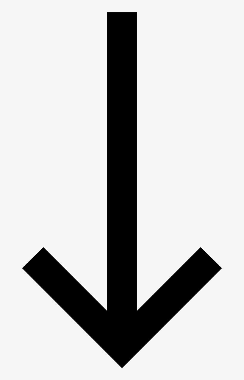 Arrow Down - Flecha Negra Png, transparent png #507868