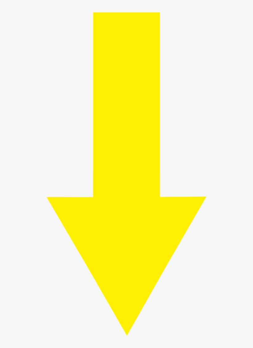 Yellow Arrow Down - Yellow Arrow Down Png, transparent png #507953