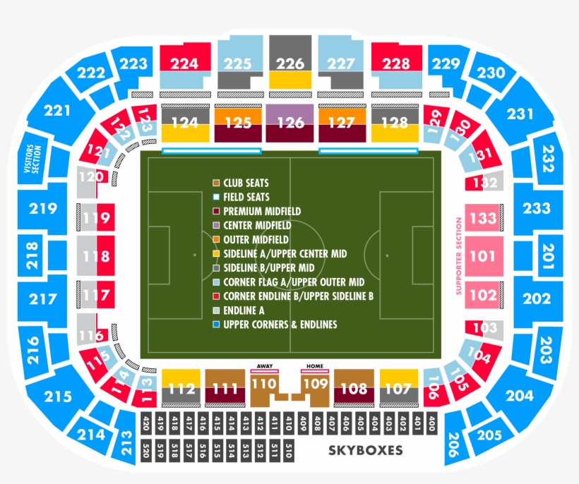 Seating Map - New York Red Bulls Stadium Seating Chart, transparent png #508031