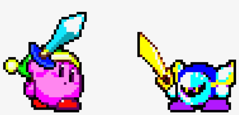 Sword Kirby Vs Meta Knight - Kirby, transparent png #508107