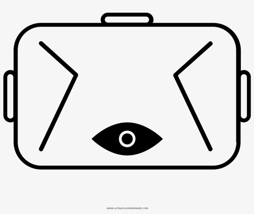 Oculus Rift Coloring Page - Line Art, transparent png #508158