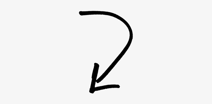 Arrow Pointing Left Png - Curved Arrow Pointing Down, transparent png #508213