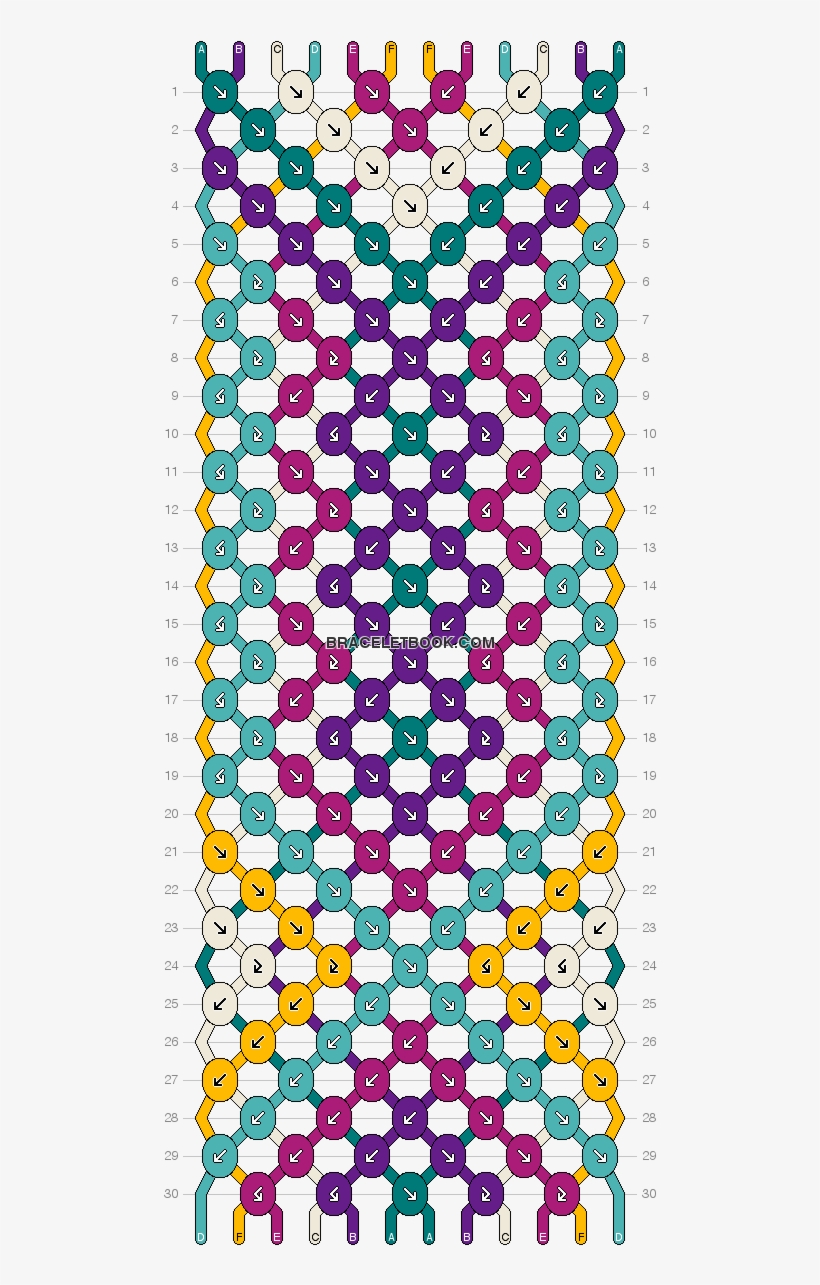 Diamonds Friendship Bracelet Pattern Number Friendship Bracelets Easy Templates Free