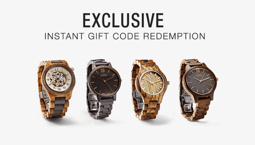 Jord Gift Card Redemption Header - Jord Wooden Wrist Watches For Men Or Women - Fieldcrest, transparent png #509041