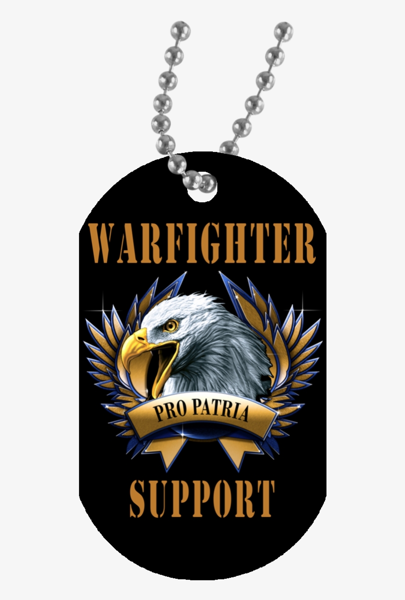 Black / One Size Warfighter Support Eagle Dog Tag - Girl Has No President Necklace, transparent png #509078