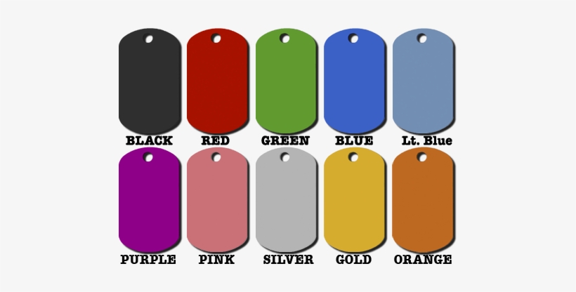 Aluminum Gi Dog Tags Medium - Anodized Aluminum Dog Tag, transparent png #509155